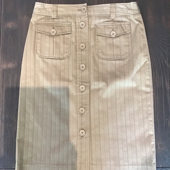 Bedo Femme Khaki Pencil Skirt - Picture 1 of 5